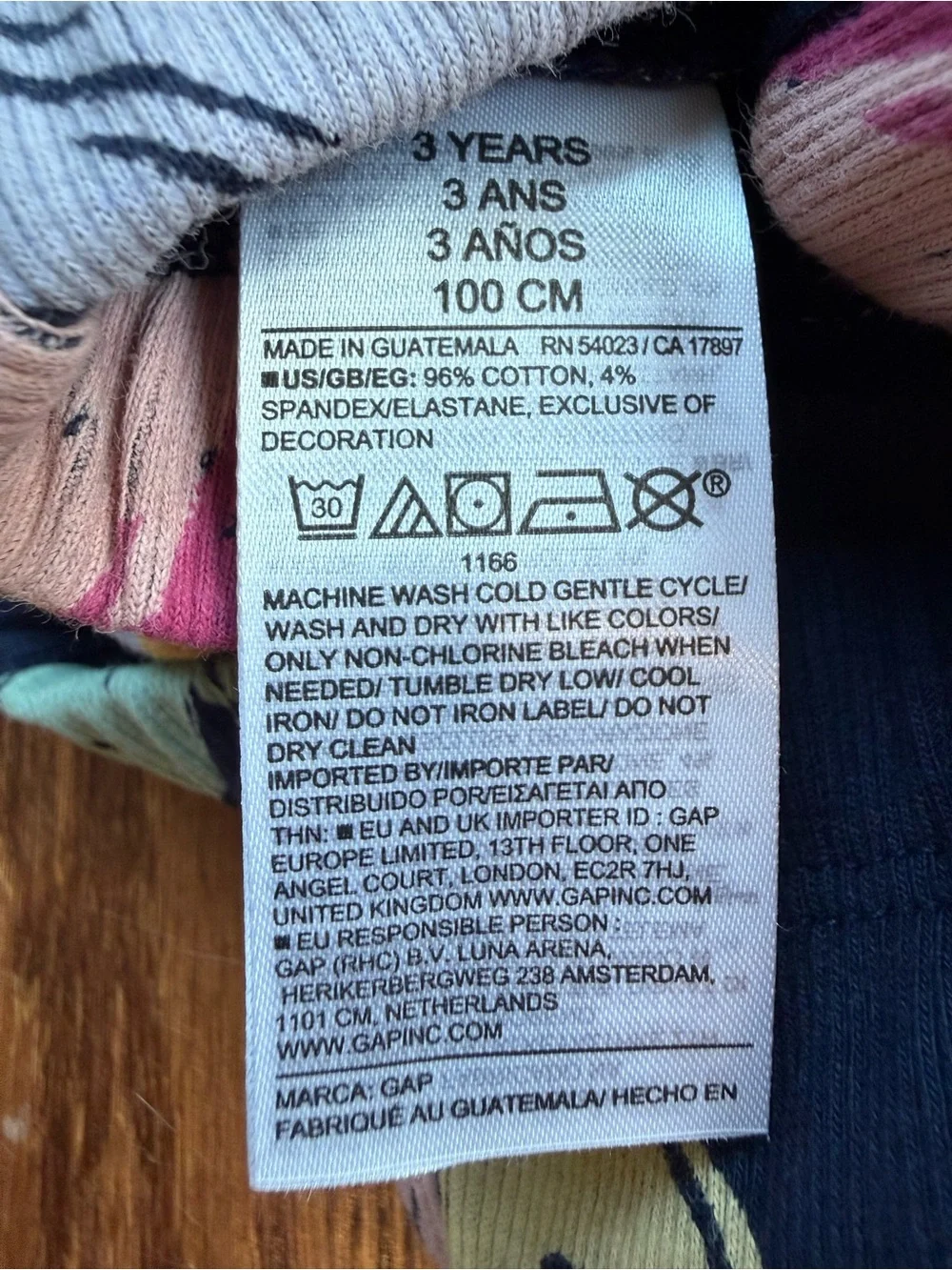NWOT Gap Heart Flared Leggings 3 Years